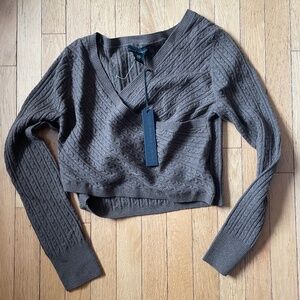 Brand New House of Harlow 1960 Cropped Knit Sweater